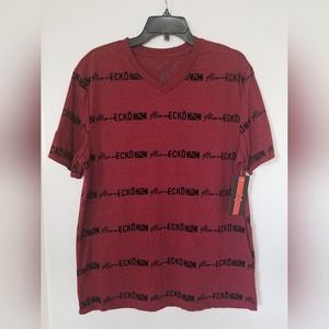 Men's Marc Ecko Shirt, Size Lg, Red/Black